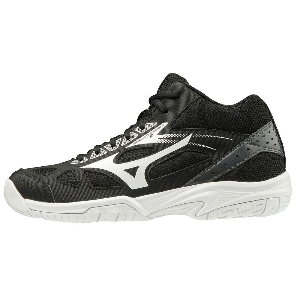 Scarpe Volley Mizuno Cyclone Speed 2 Mid Donna - Nere/Bianche/Grigie Scuro - 14805-VXLQ